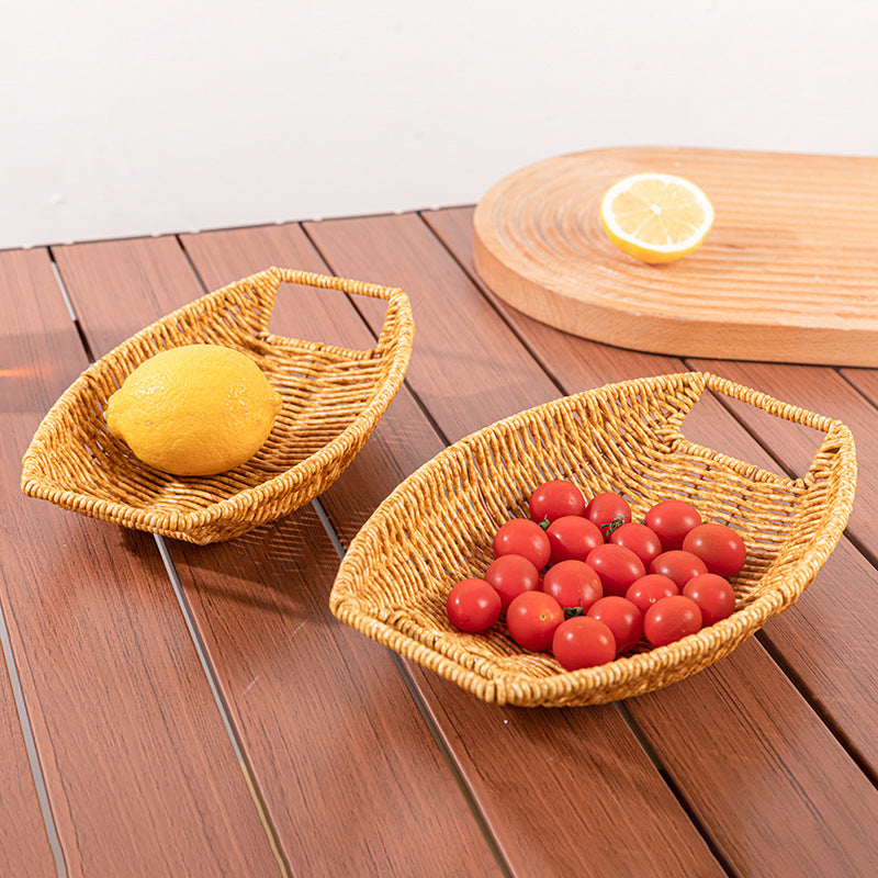 Decorative Handwoven Serving Tray Stornfield