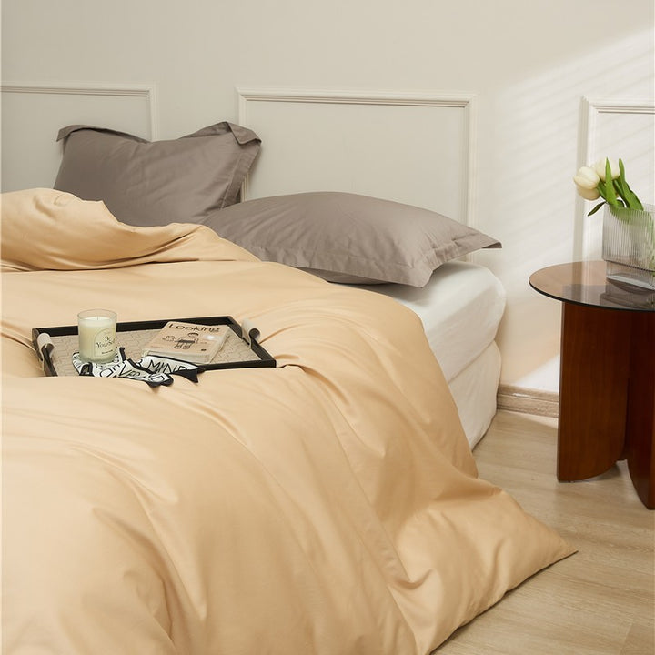 Cotton Renforcé Duvet Cover with Soft Touch Finish and Hidden Zipper