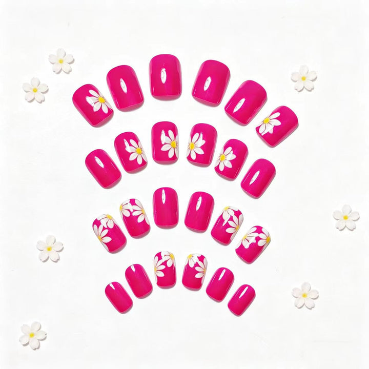Artificial nails with floral designs Stornfield