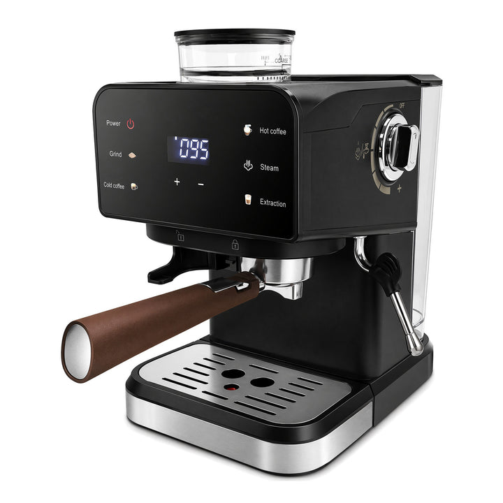 Espresso machine with integrated grinder and digital control Stornfield