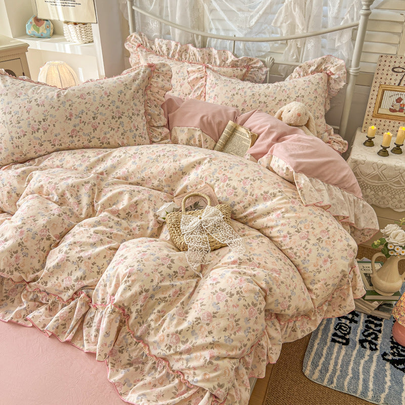 Comforting Floral Print Comforter Set