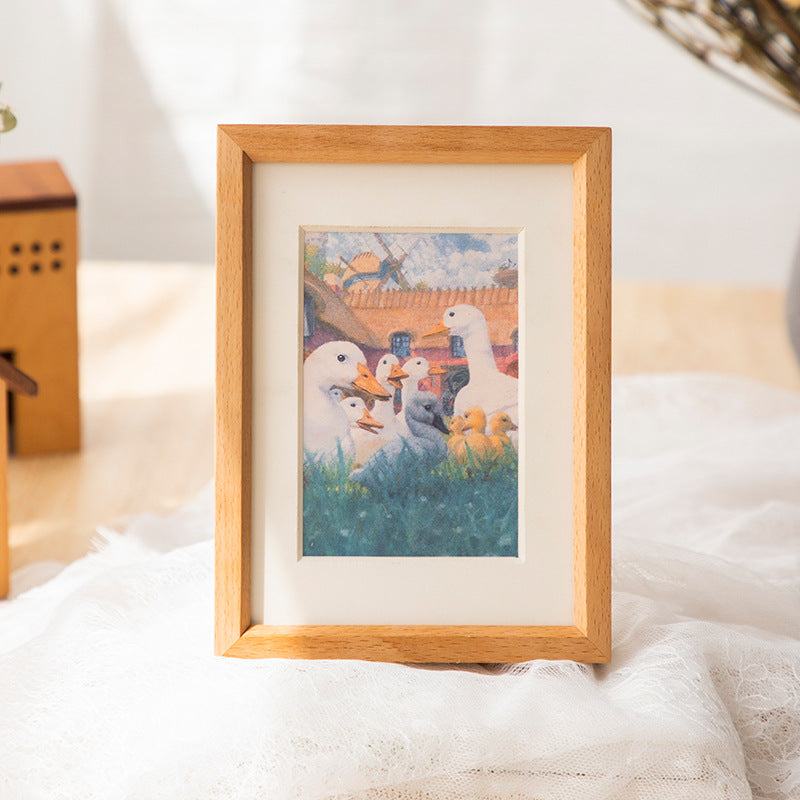 Natural Wood Photo Display Frame for Home
