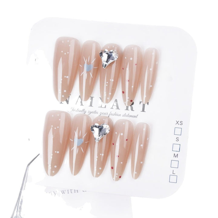 Decorative Stiletto Press-On Nail Art Set