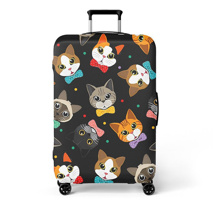 Women's Hard Shell Travel Suitcase with Creative Cat Design Stornfield