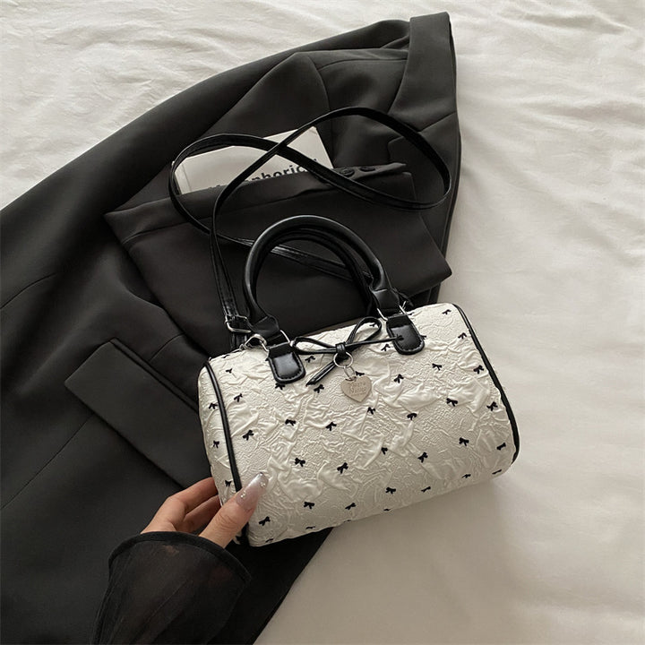 Quilted Bow-Detail Mini Handbag