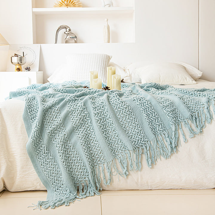 Cozy Knit Throw Blanket