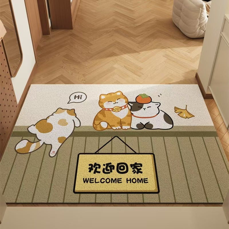 Cute Panda Design Door Mat