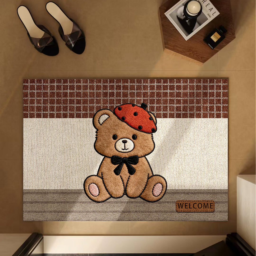 Cute Cat-Themed Welcome Mat