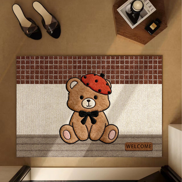 Cute Cat-Themed Welcome Mat