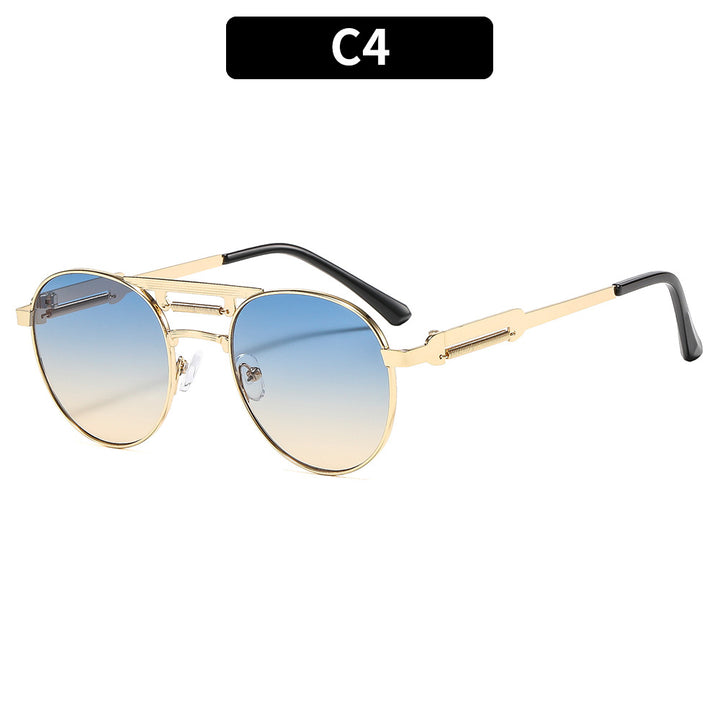 Vintage Aviator Shield Sunglasses Classic Look
