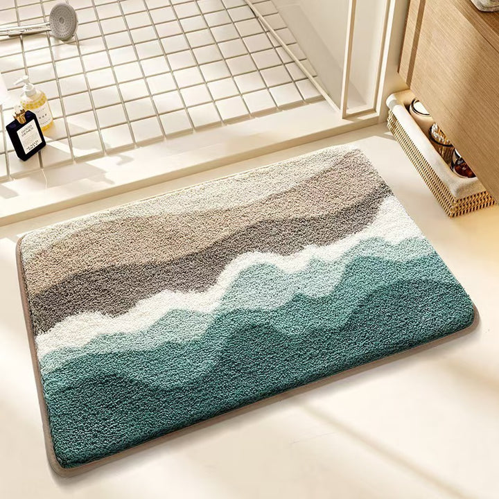 Plush Cat Theme Bath Mat