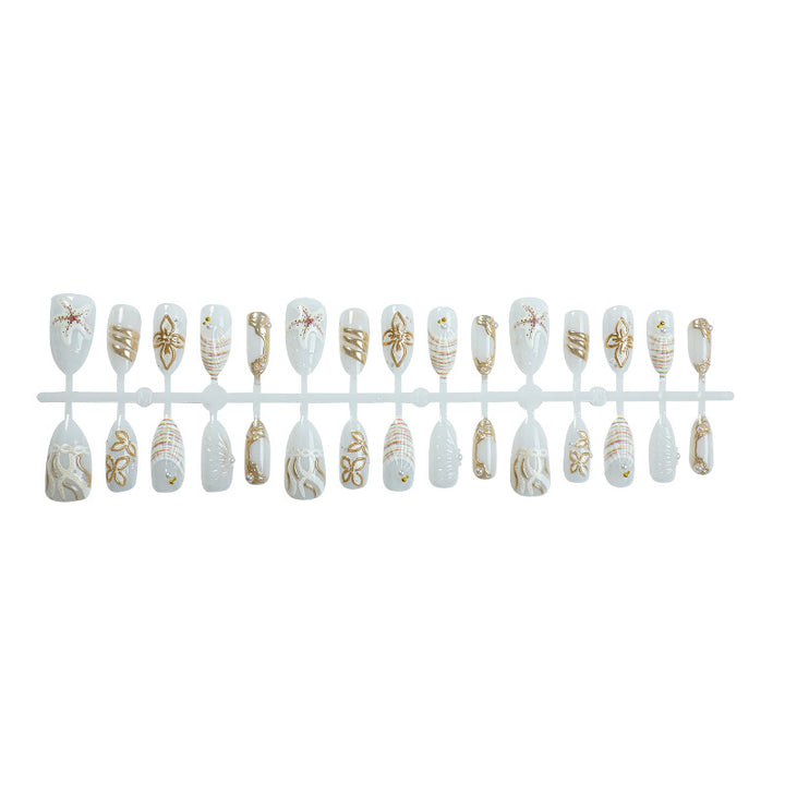 Artisanal Press-On Nail Set Stornfield