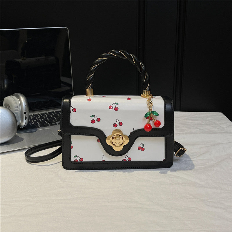 Playful Cherry Print Mini Satchel Handbag Stornfield