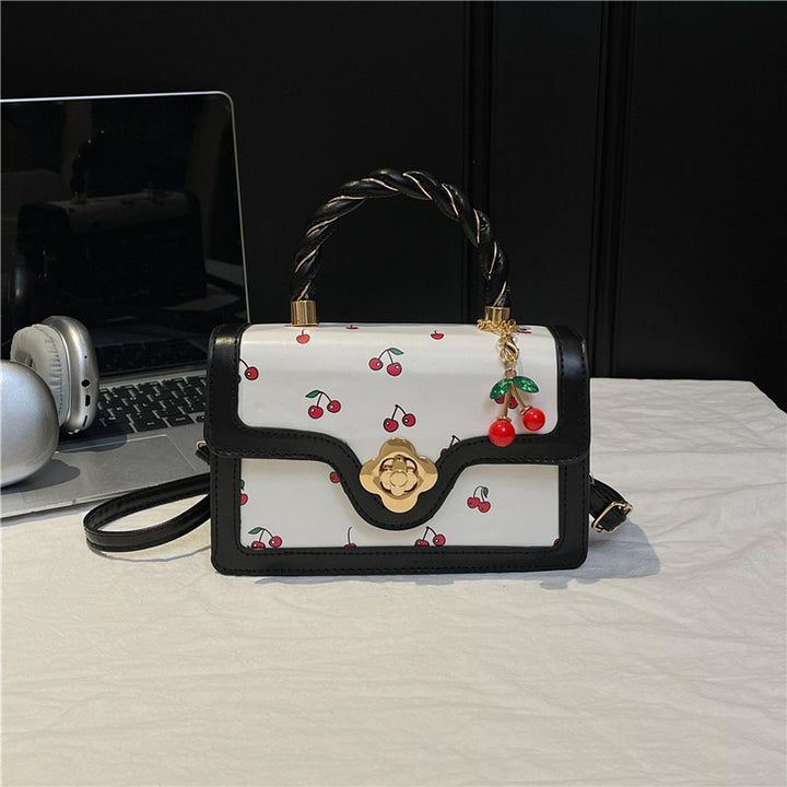 Playful Cherry Print Mini Satchel Handbag Stornfield