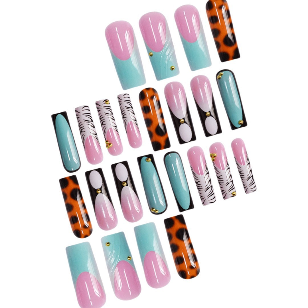 Artistic Long Acrylic Nail Enhancements Stornfield