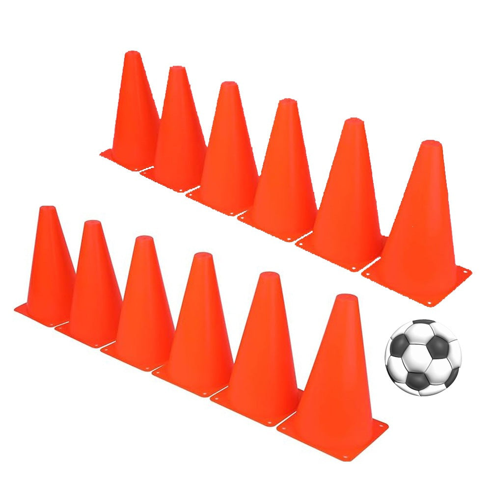 multi-piece flat-base training marker cones for soccer agility drills Stornfield
