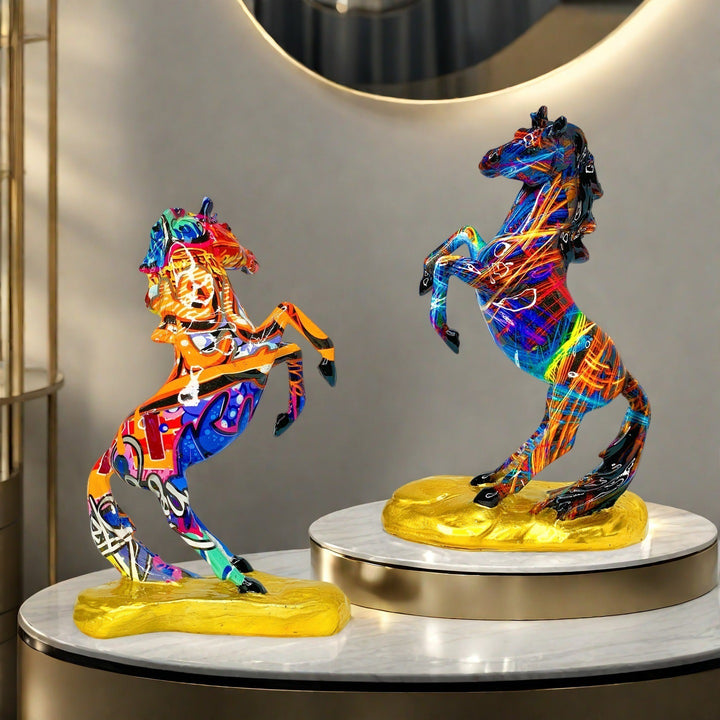 Artistic horse figurine in modern design Stornfield