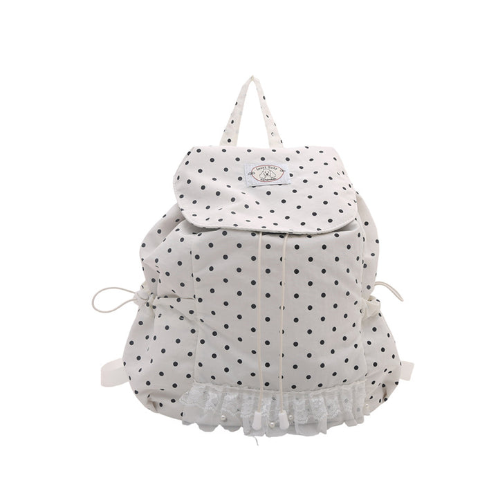 Charming Polka Dot Ruffled Backpack Stornfield