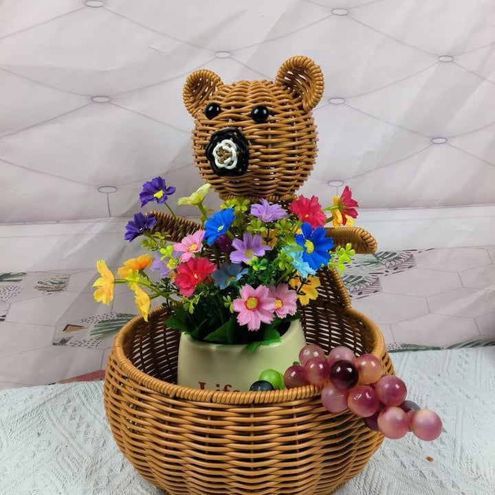 Cute Animal-Themed Woven Storage Basket Stornfield