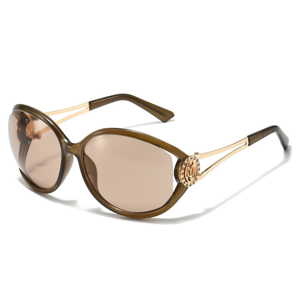 Designer Cat-Eye Sunglasses with Gold Accent Details Stornfield