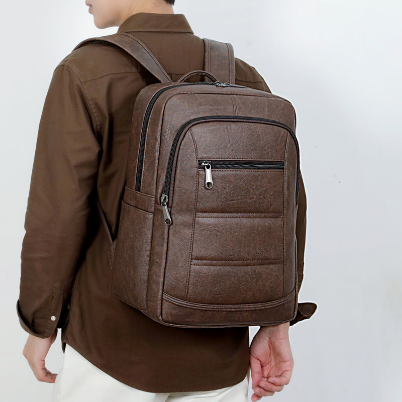 Elegant Backpack Made of Durable Synthetic Leather with Intelligent Compartment System Stornfield