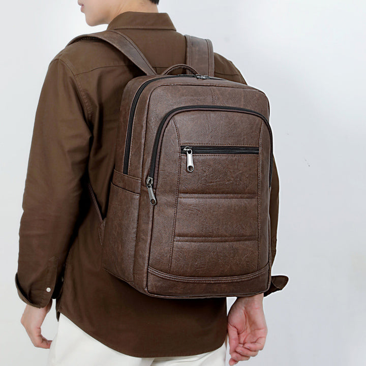 Elegant Backpack Made of Durable Synthetic Leather with Intelligent Compartment System Stornfield