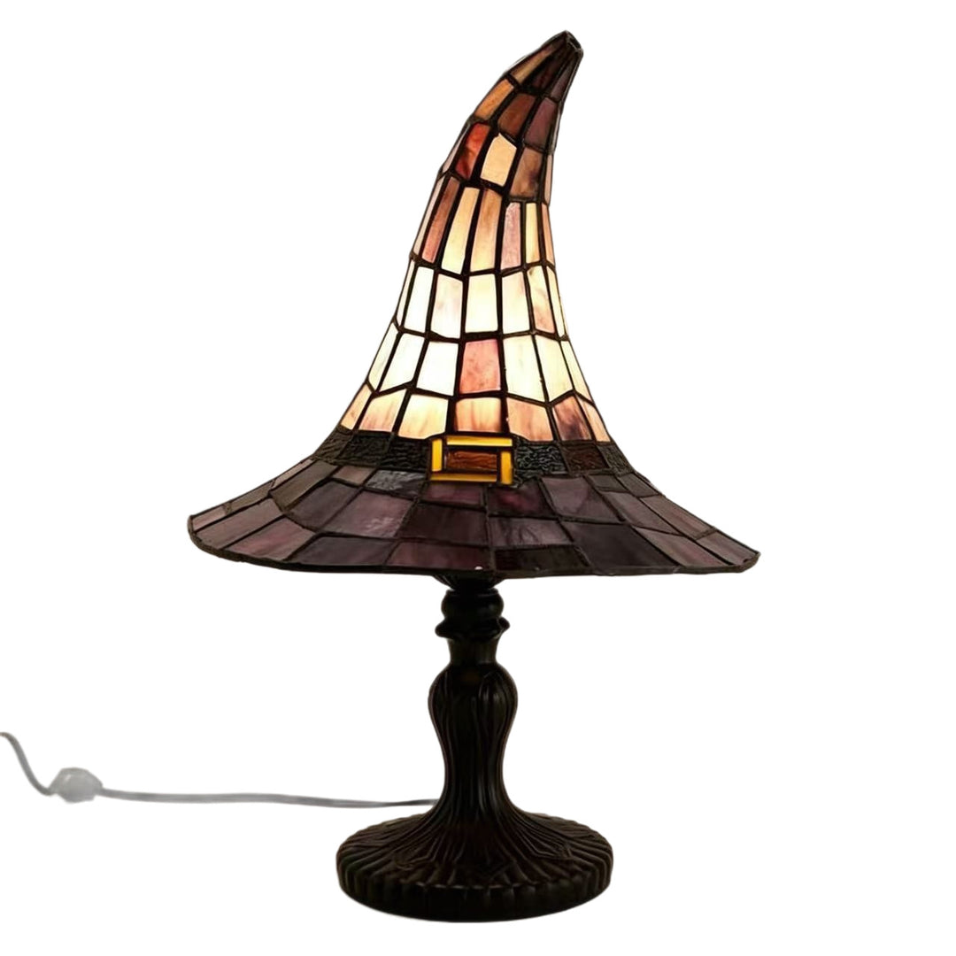 Decorative table lamp in witch hat design Stornfield
