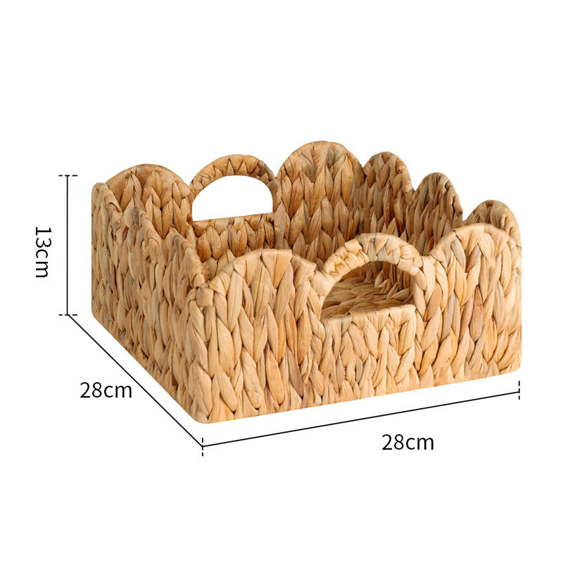 Scalloped Woven Serving Tray Stornfield