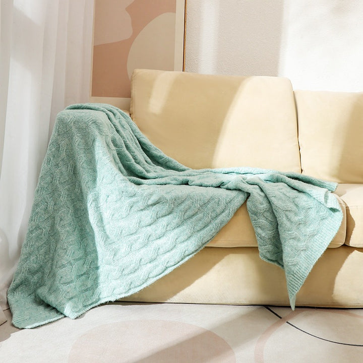 Cable Knit Throw Blanket