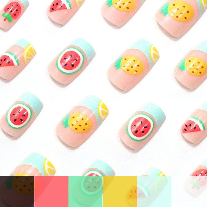 Fun Fruit-Themed Acrylic Nail Art Stornfield