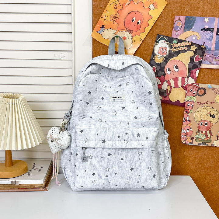 Star-Patterned Casual Backpack Stornfield