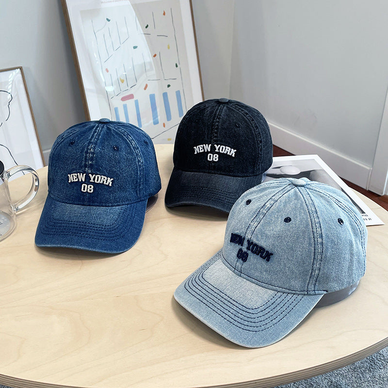 Men's Distressed Denim Baseball Cap Stornfield