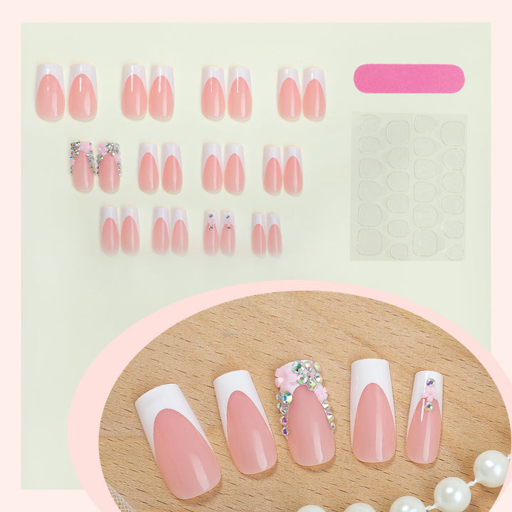 Decorative Press-On Nail Set with Elegant Accent Designs Stornfield