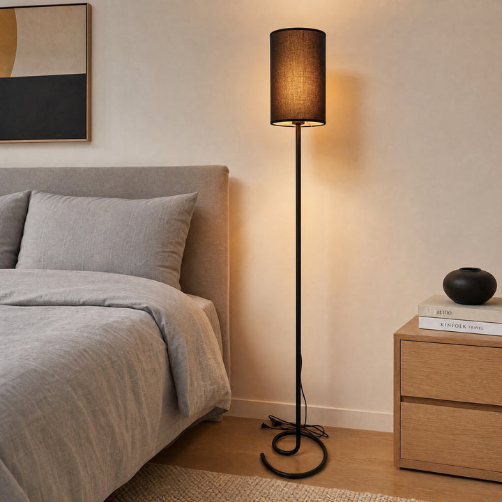 Elegant Linen Floor Lamp