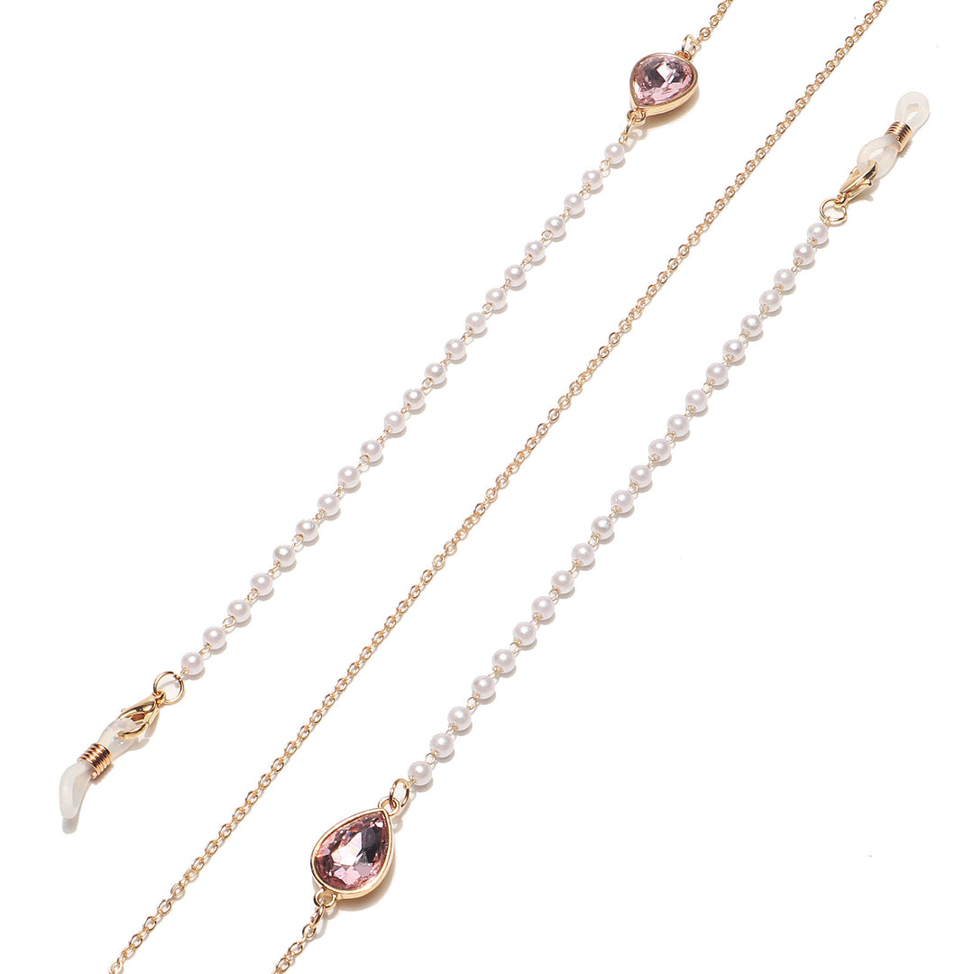 Elegant Pearl and Crystal Eyewear Chain Stornfield