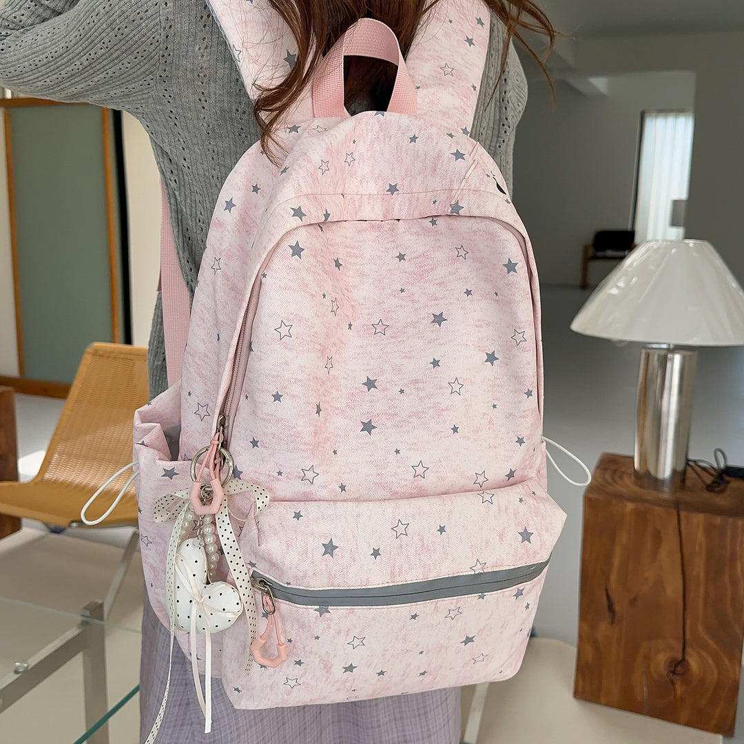 Star-Patterned School Backpack Stornfield