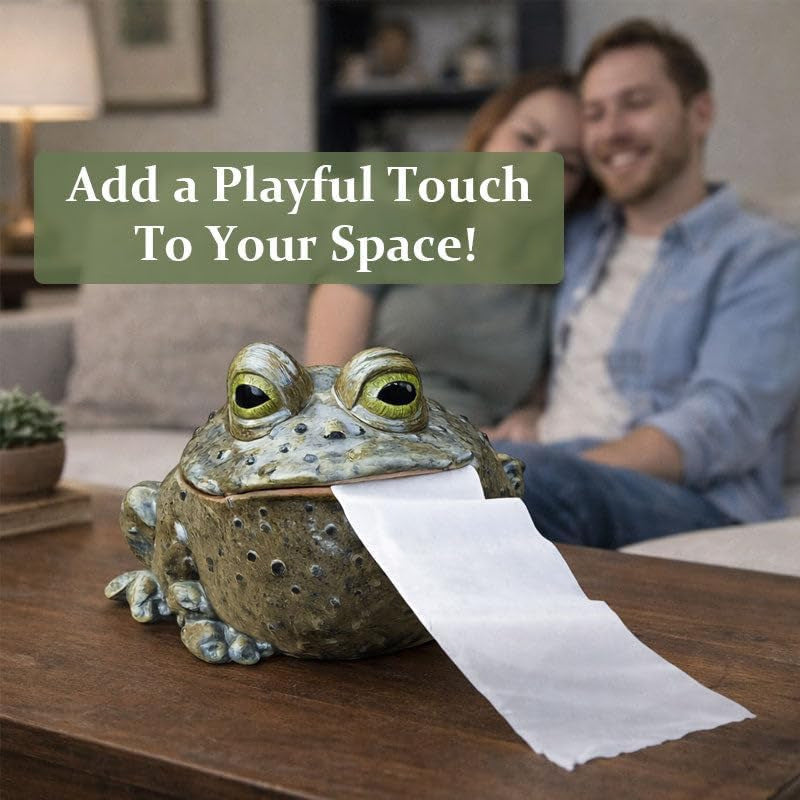 Decorative frog figure with toothbrush holder Stornfield