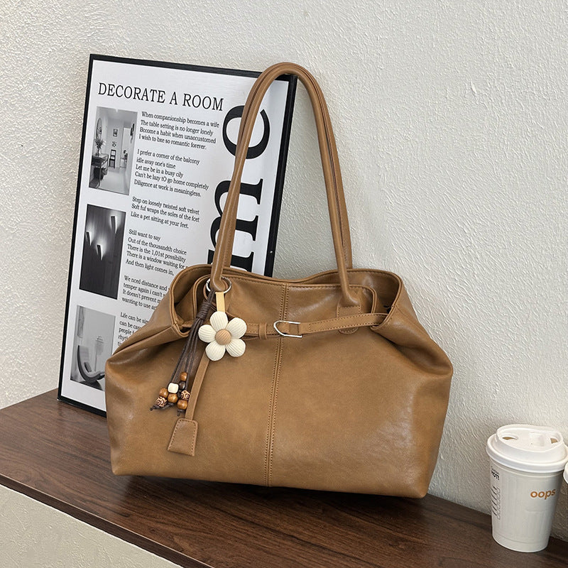 Spacious Leather Tote