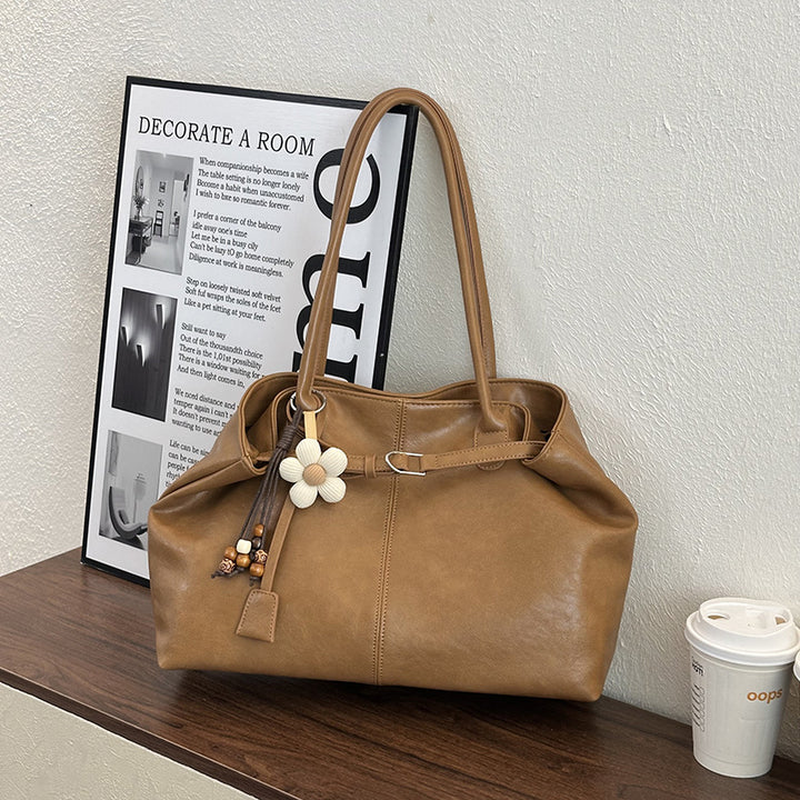 Spacious Leather Tote