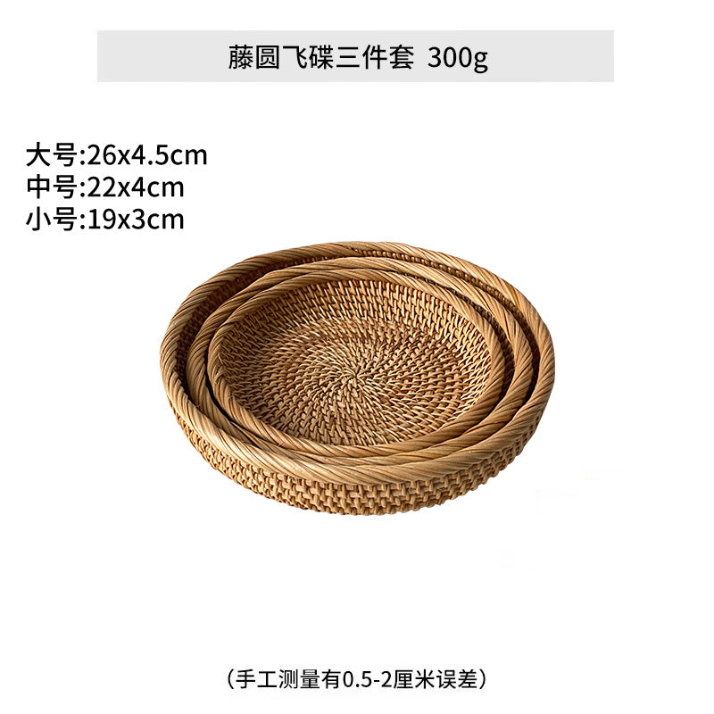 Ladies chic round basket made of natural willow material Stornfield