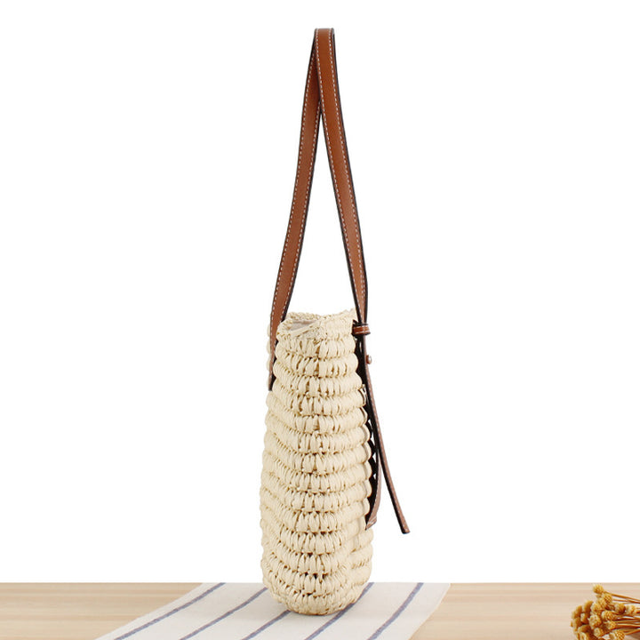 Braided Handbag with Elegant Leather Application Stornfield