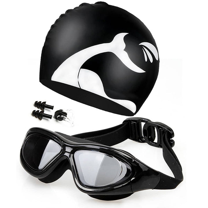 Swim set with comfort swim goggles and cap Stornfield