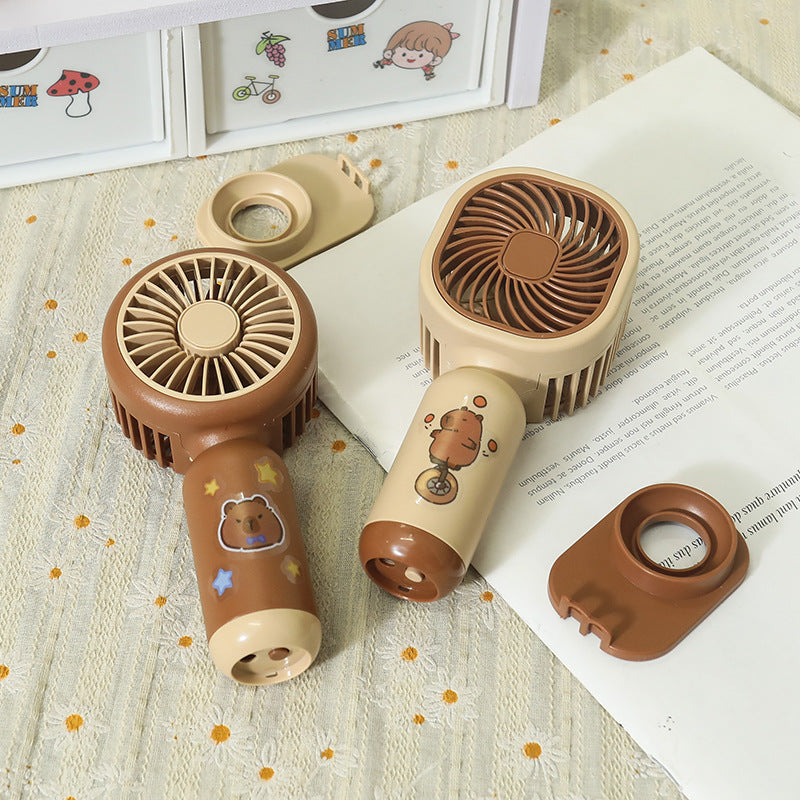 Ladies Portable Hand Fan with USB Charging Function and Flexible Tilt Mechanism Stornfield