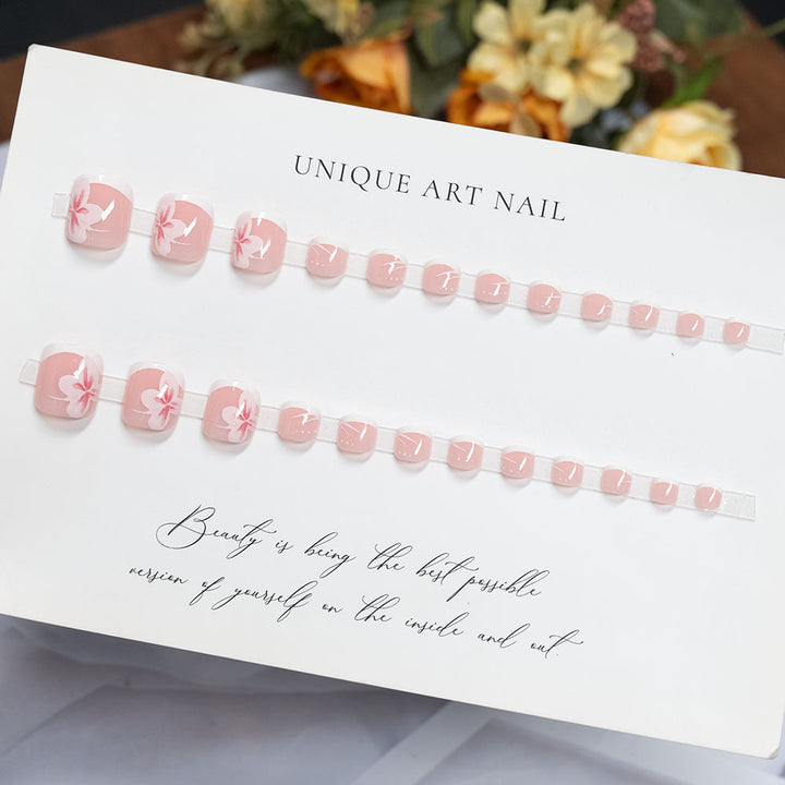 Artistic Floral Decorative Pedicure Nail Art