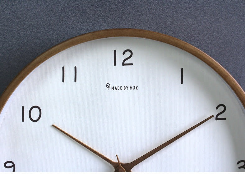 Stornfield | Simple Solid Wood Analog Wall Clock for Home – Timeless and Elegant!