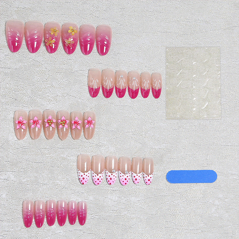 Nail art set with floral and elegant decorations Stornfield