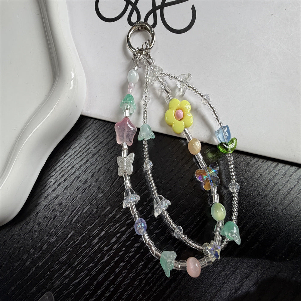 Whimsical Character Beaded Charm Keychain Stornfield