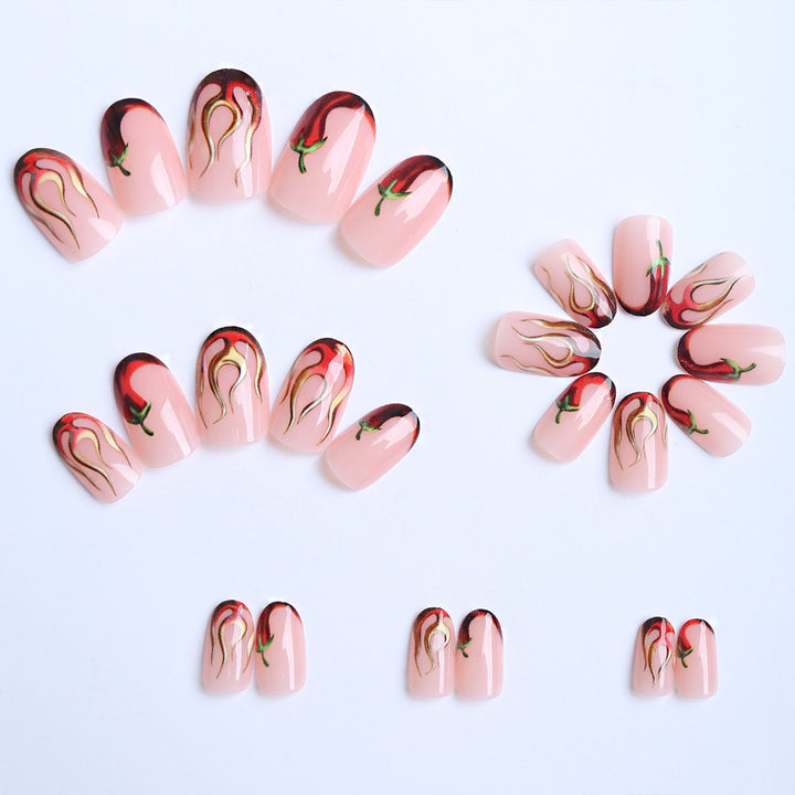 Artificial Nails in Creative Paprika Design Stornfield