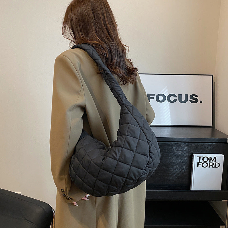 Quilted Hobo Shoulder Bag