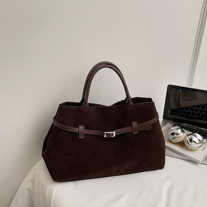 Elegant Suede Tote Bag